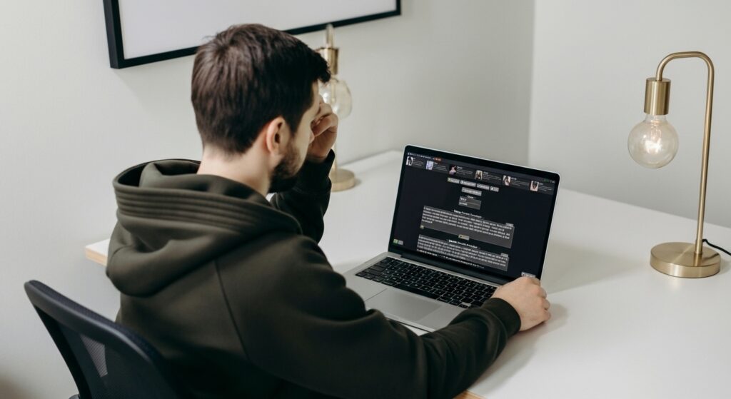 Perchance AI Opened on Laptop