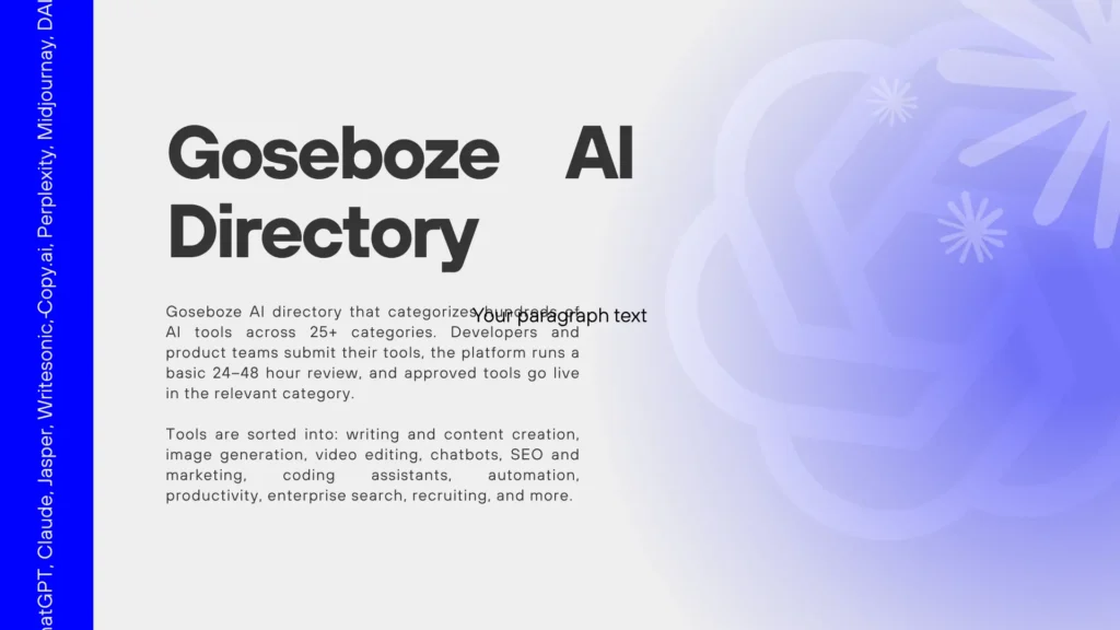 Goseboze AI Directory 